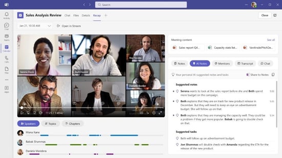 Through the implementation of intelligent recap, you will find all the crucial information you need from a meeting consolidated in a single location.