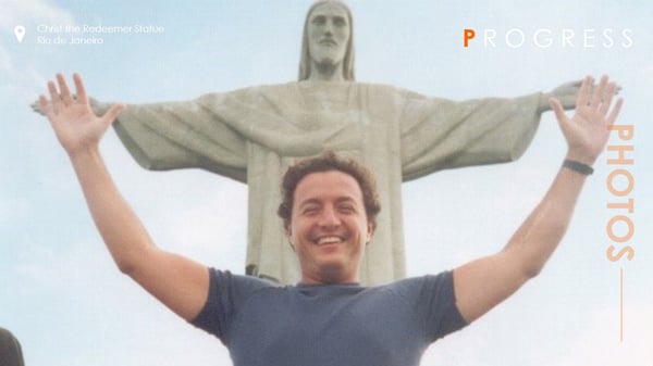 Alex Gambotto at the Christ the Redeemer Statue in Rio De Janeiro
